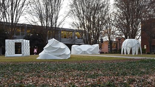 Related on Archinect: <a href="https://archinect.com/news/article/150291697/joseph-choma-explores-foldable-shelters-with-his-students-at-clemson-university"> Foldable shelters built by students at Clemson University </a>