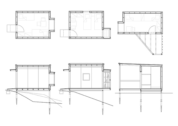 floor plans and sections henkai architekti
