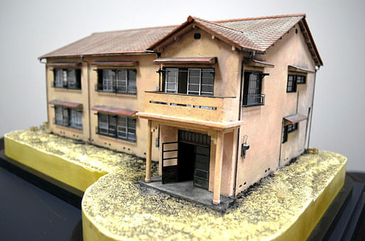 Model of the original Tokiwaso building which was demolished in 1982. The opening of the rebuilt facility is scheduled for March 2020, just ahead of the Tokyo Olympics and Paralympics. (Photo: Tomohide Yamada; Image via asahi.com)