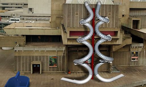 Carsten Höller's "Isometric Slides" for the Hayward Gallery in London. Credit: Carsten Höller/PA