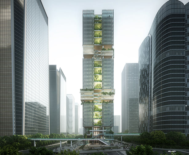 Shenzhen Transsion Tower, Image by Aedas