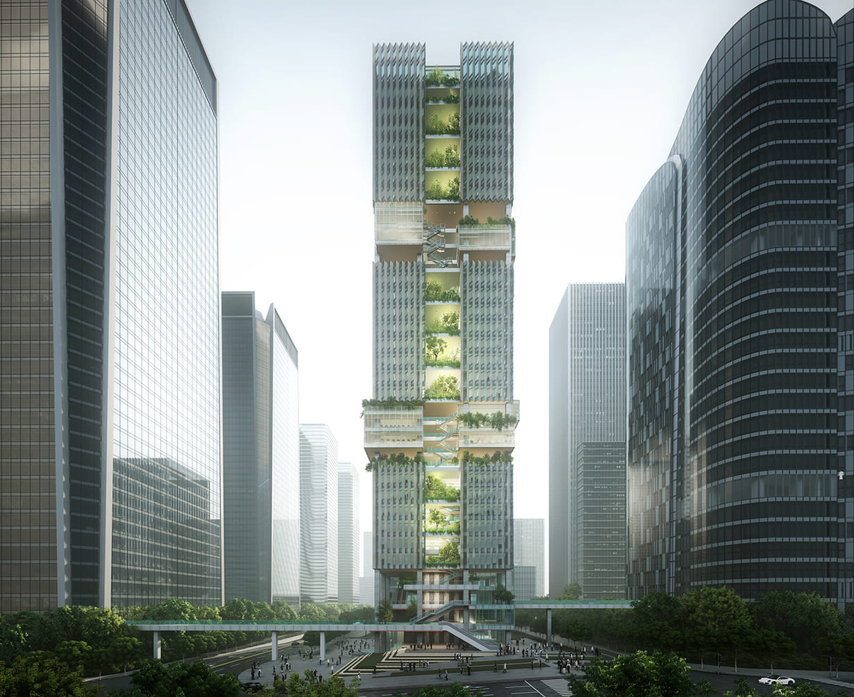 Transsion Tower, Building in ‘Spirits of the Internet’ | Aedas | Archinect
