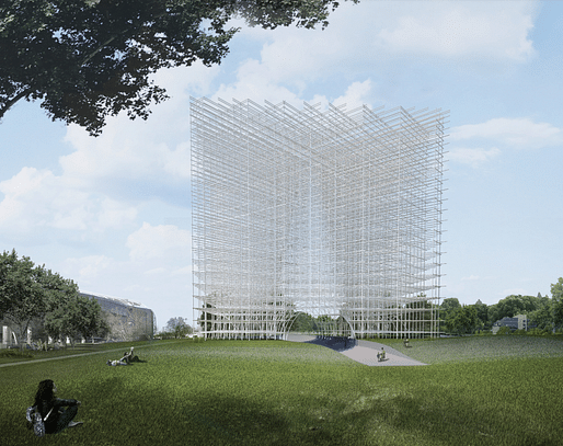 The Nebula Tower by Qinrong Lui an dRuize Li. Image courtesy of UCSV competition