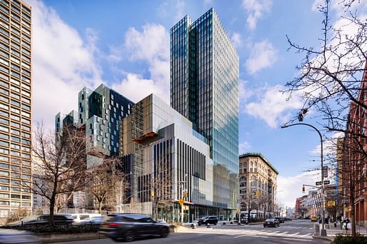 The John A. Paulson Center from the corner of Houston Street and Greene Street. Photo: Connie Zhou/JBSA | Courtesy of AIA New York.