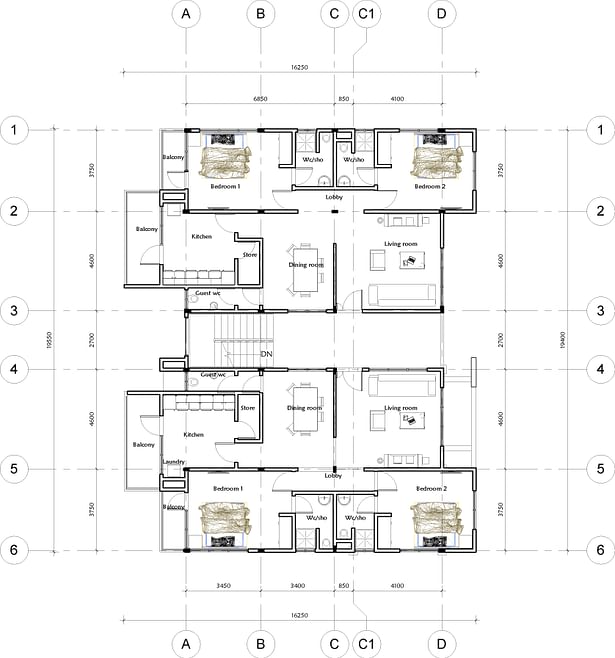 First and Second Floor Plan