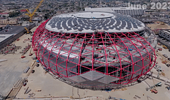 New construction video highlights AECOM's nearly complete Intuit Dome in Inglewood