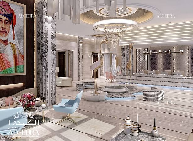 Luxury hotel lobby design