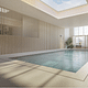 Indoor Pool for residents designed by Paris Forino