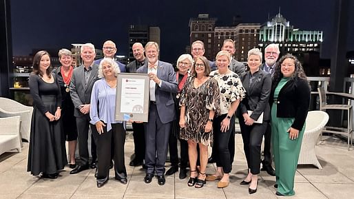 McMillan Pazdan Smith with The Firm Award after the AIA South Carolina Annual Meeting Award Ceremony on October 25, 2024, at Avenue Greenville, South Carolina. 