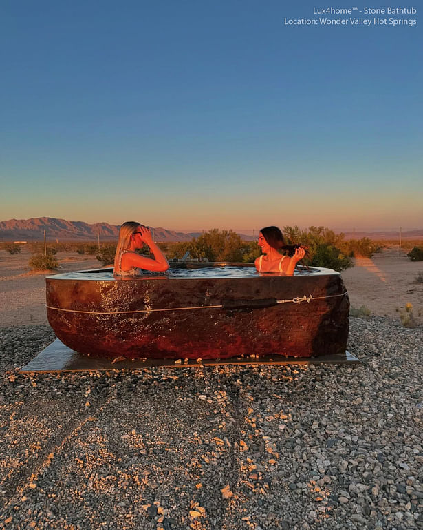 Outddor Stone Bathtub