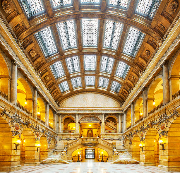 Restored skylight.