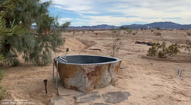 Outddor Stone Bathtub