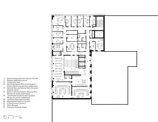 Floor 2 plan. Image credit: Studio Gang