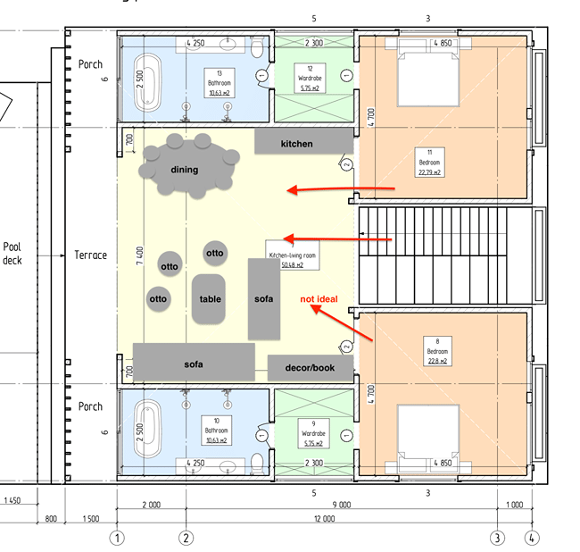Complicated open space layout for 8 people. checkmate? | Gallery ...
