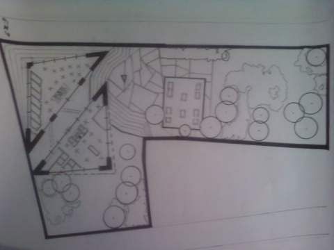 studio-building/ plot design downtown hartford, ct, groiund fl plan- hand drafted