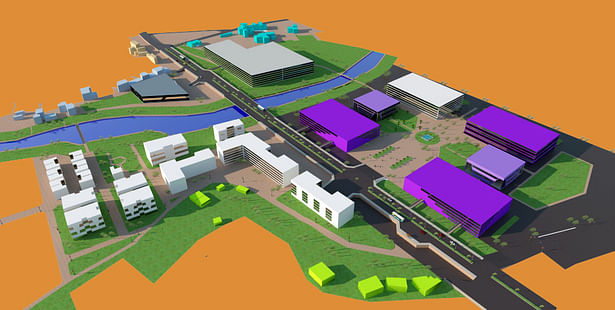 Redevelopment concept of the Jadibuti Node