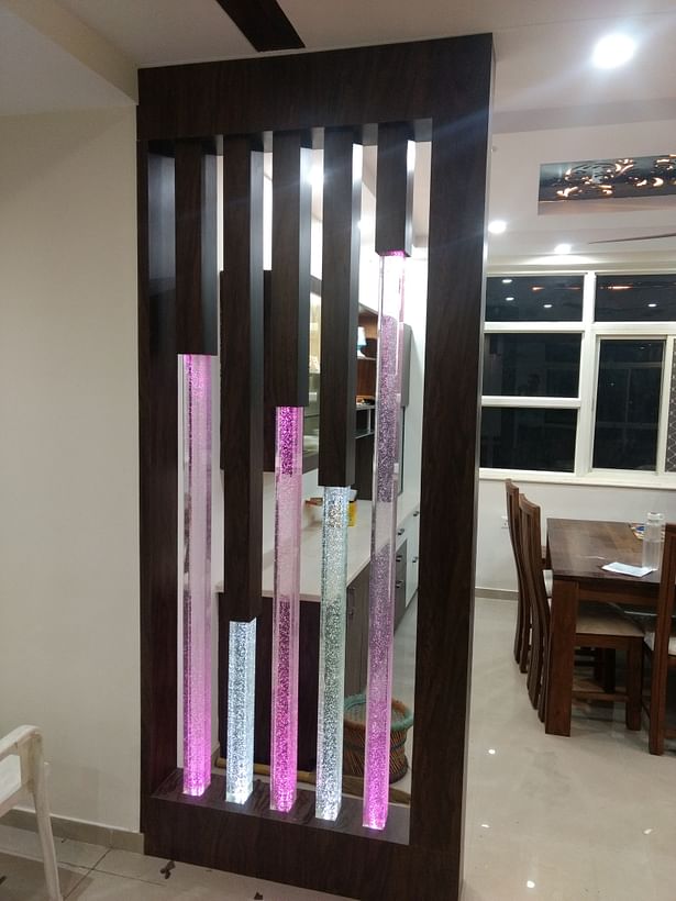 Trendy, Modern Style Glass and wooden partition made by Aspire Interiors, your expert interior service providers, manufacturers in Faridabad, Gurgaon Delhi NCR