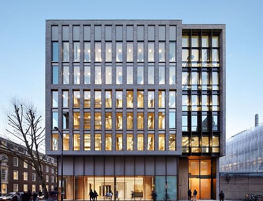 UCL Bartlett School of Architecture. Photo © Jack Hobhouse. More details about this building can be found <a href="https://archinect.com/news/article/149983096/step-inside-the-bartlett-s-new-central-london-hq-designed-by-hawkins-brown">here</a>
