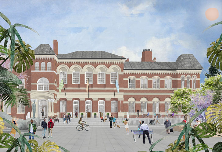 Visualisation of Walworth Town Hall. Image courtesy of Feix & Merlin 