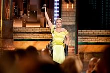 With no wheelchair ramp, Tony Award winner Ali Stroker couldn't join her cast and crew on stage to celebrate their win