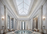 Indoor pool in Neoclassical Style Interior