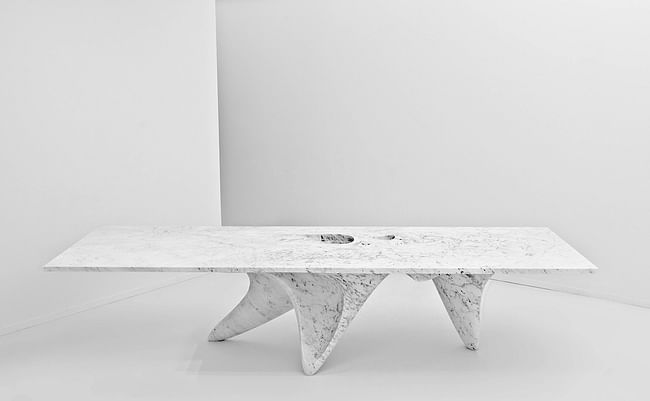 The Luna table by Hadid for Citco. Image by Jacopo Spilimbergo via ZHA.