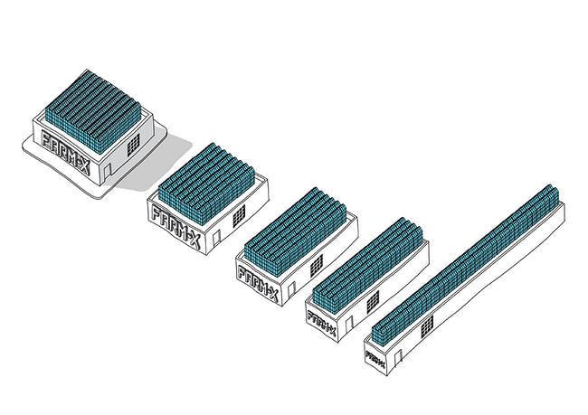 Farm Modules. Image courtesy of conceptual devices.