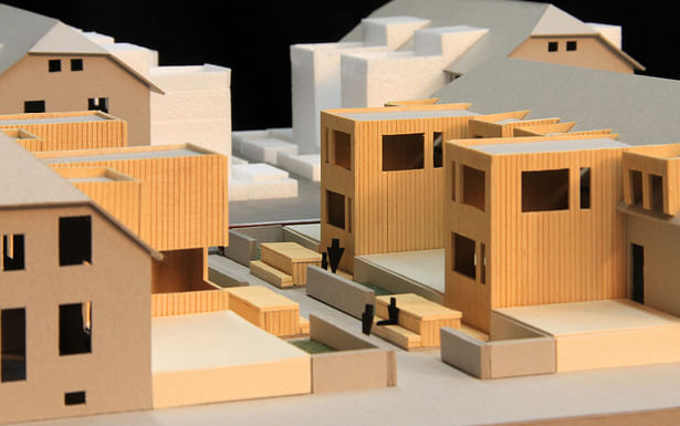 Model showing Additions to Terraced Houses
