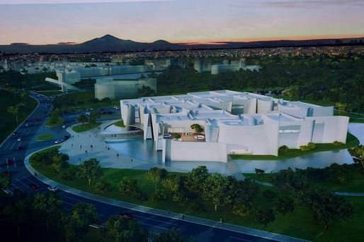 The proposal for the 17,000 sq. m International Baroque Museum includes 11 exhibition halls, an auditorium, conservation and art history workshops, as well as an artificial lake. (via The Art Newspaper)