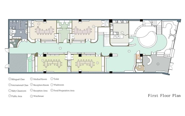 Pony Running Daycare 1F plan / © VMDPE