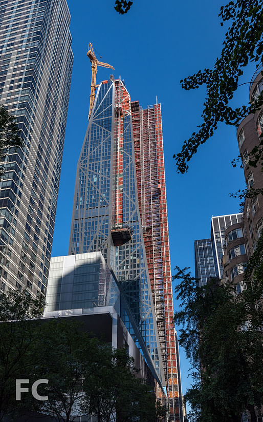 Jean Nouvel's 53W53 tower in its current state. Photo via fieldcondition.com 