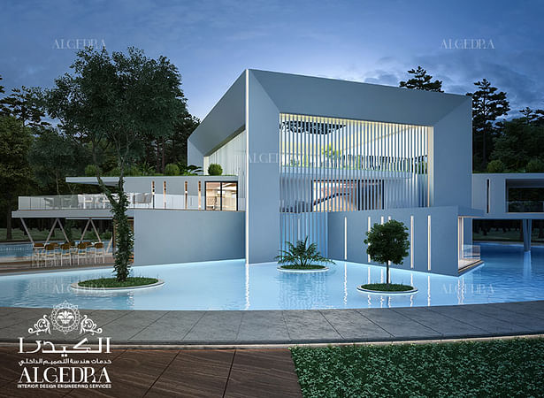 Contemporary villa design concept