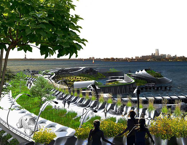 Urban Design Merit Award Winner: Urbaneer Resilient Water Infrastructure in Brooklyn, NY by Terreform ONE (Image Credit: Terreform ONE)