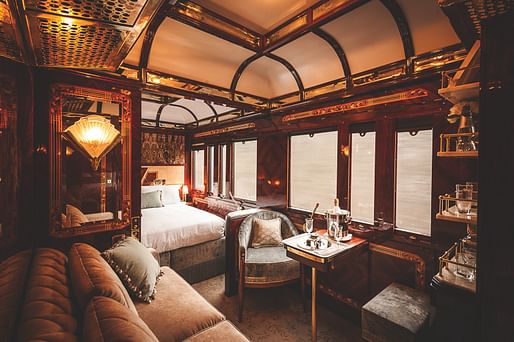 Shortlisted in Civic, Culture & Transport: Wimberly Interiors - Belmond Venice Simplon-Orient-Express, Various locations. Photo courtesy 2018 INSIDE World Festival of Interiors.