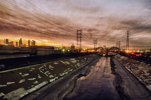 The LA River near Downtown Los Angeles. Photo: Chris Cook/Wikimedia Commons.