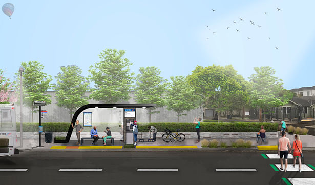 After / My proposal design for street improvements after applying urban design guidelines. 