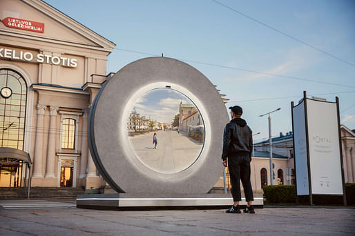 PORTALS is allowing people in Vilnius, Lithuania and Lublin, Poland to connect in real time. Photo: Go Vilnius