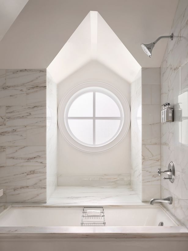 Marble bathrooms radiate polish and style (photo by Will Pryce)