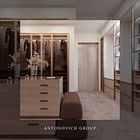 'Tailored Perfection: Antonovich Group's Exemplary Dressing Room Interior Design and Joinery Services'