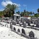 Koagannu Mosques and Cemetery, Maldives: A historic waterfront cemetery with distinct coral - stone architecture is threatened by rapidly rising seas and highlights the urgency of the climate crisis and the need for adaptive preservation solutions. Pictured: View of Koagannu Cemetery. Image courtesy WMF.