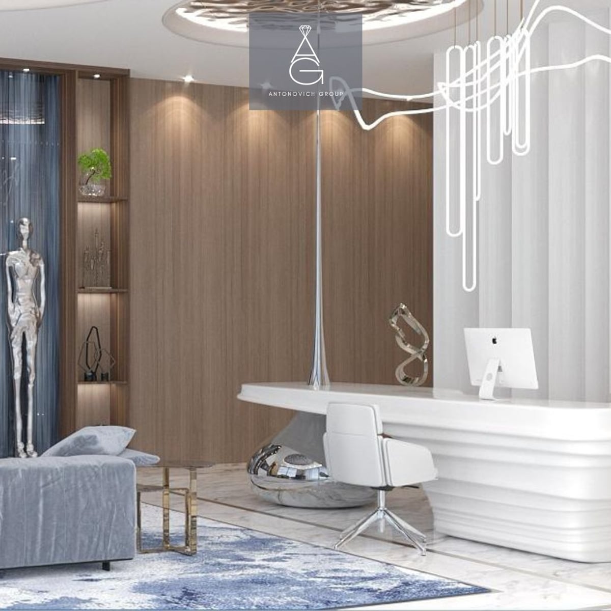 Elevating Workspaces: The Epitome of Luxury Modern Office Interior ...