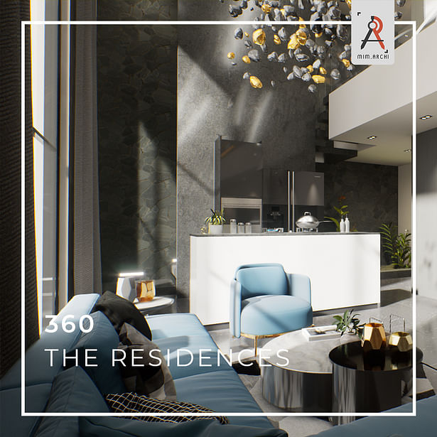 360 The Residences Interior Rendering