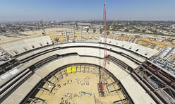 Construction update on L.A.'s new gigantic football stadium