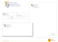 Healthy Steps Logo and Letterhead Package