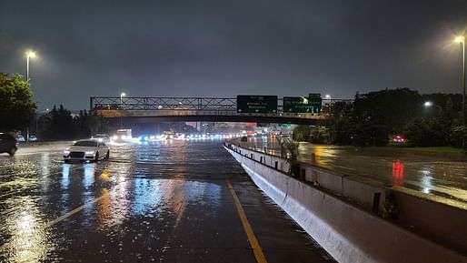 Flash flooding from Post-Tropical Storm Ida on the Long Island Expressway in New York City. Image courtesy of Wikimedia Commons user Tommy Gao. (CC BY-SA 4.0)