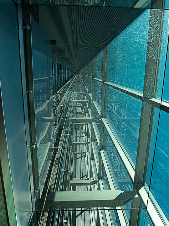Elevator shaft at Kone Headquarters