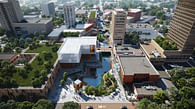 City of Beaumont may build a modern bustling 'riverwalk'，INV CG provided the renderings.