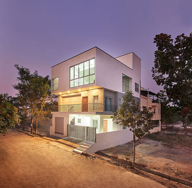 View of the house from the neighbourhood.