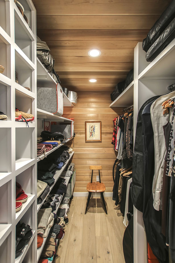 A Cedar-Lined Walk In Closet Caps off the Master Suite