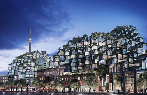 Rendering of BIG's under-construction KING Toronto complex. Image courtesy of Westbank.